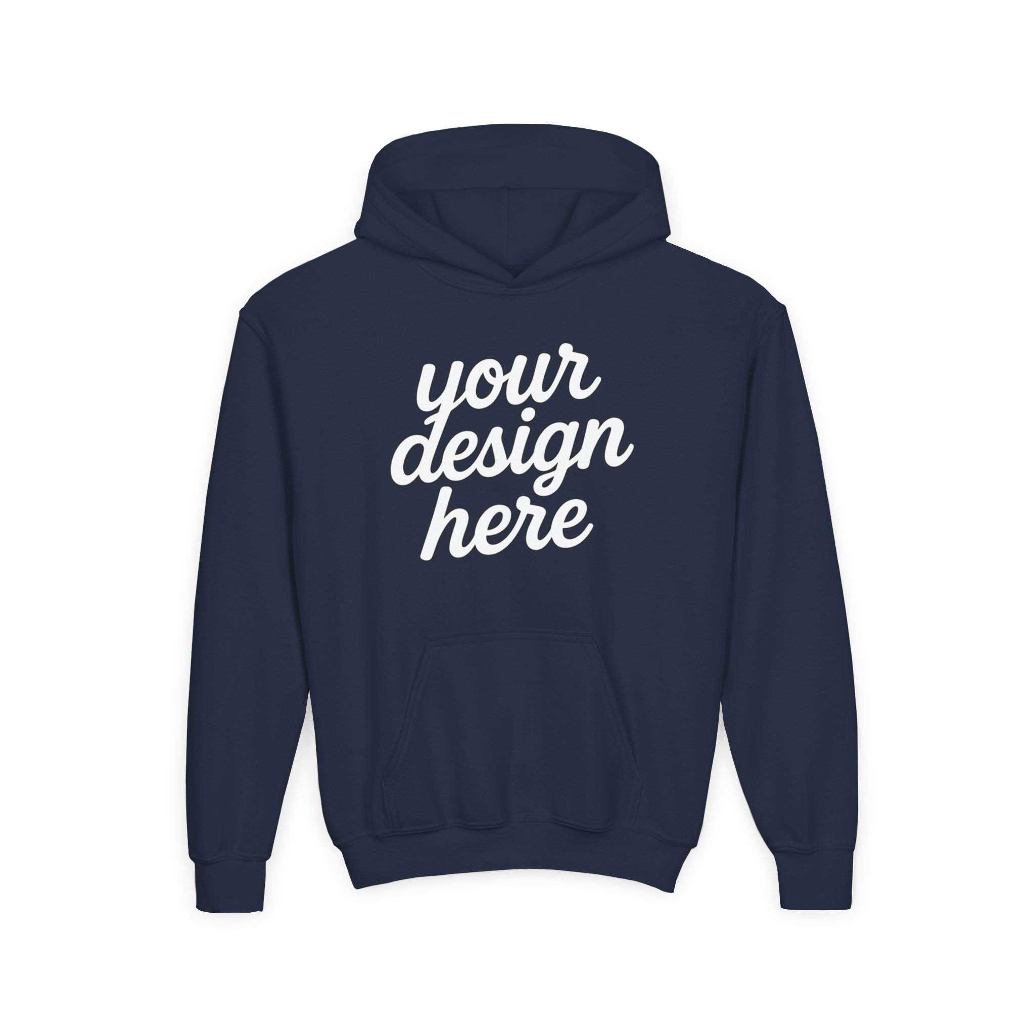 1047536418667018172_2048.webp Youth Customizable Hooded Sweatshirt - Perfect for Gifts, Birthday, School Events, Sports Teams, Casual Wear
