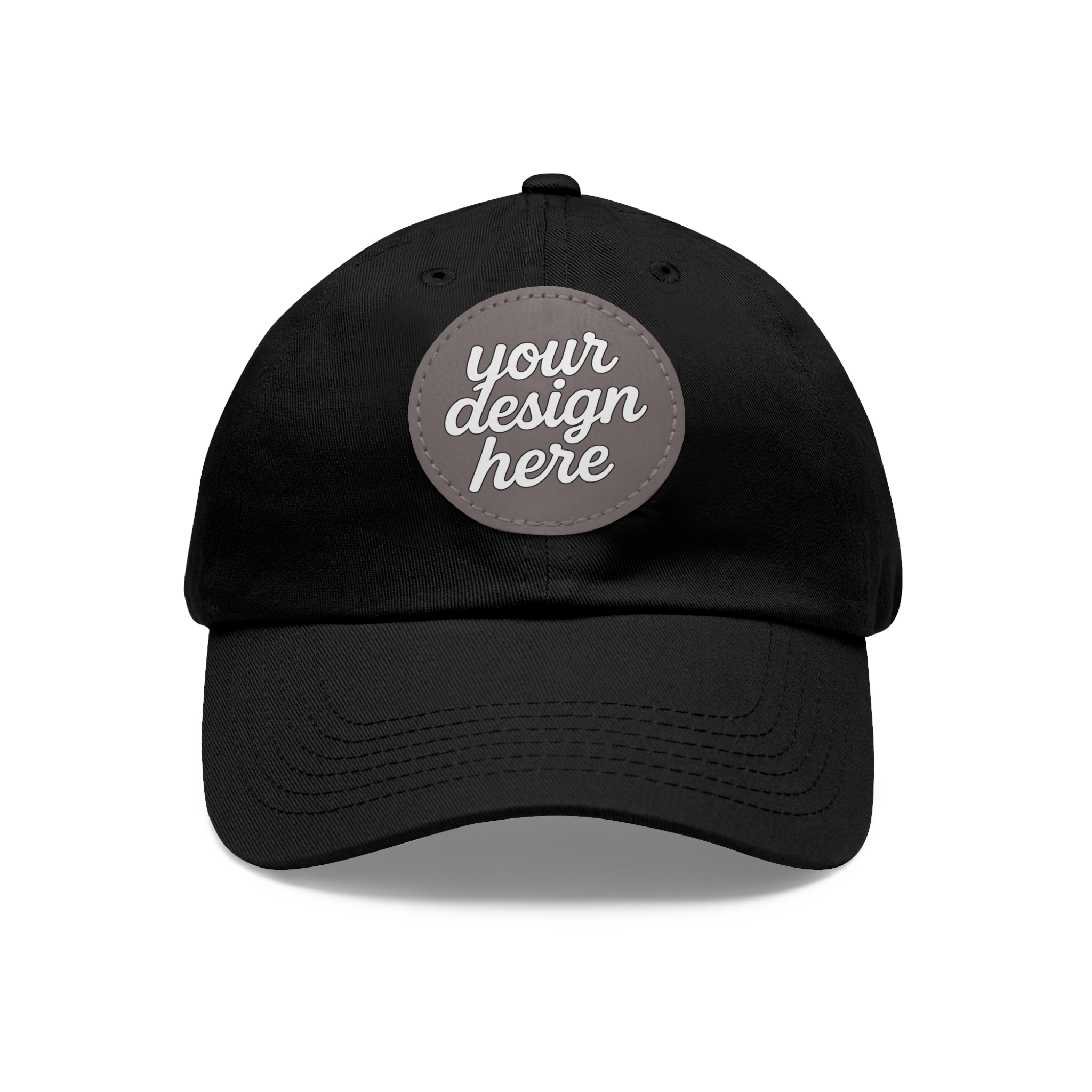 10619024998631448805_2048.webp Dad Hat with Custom Leather Patch, Personalized Gift for Dad, Casual Summer Hat, Adjustable Cap, Father's Day Gift, Gift for Him