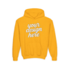 10651616896546877366_2048.webp Youth Customizable Hooded Sweatshirt - Perfect for Gifts, Birthday, School Events, Sports Teams, Casual Wear