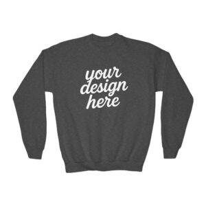 Youth Crewneck Sweatshirt, Cozy Kids Fashion, Personalized Gift, Customizable Sweatshirt, Perfect for School, Casual Wear, Birthdays