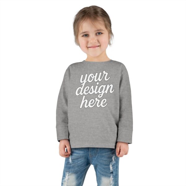 Customizable Toddler Long Sleeve Tee, Kids Fashion, Personalized Gift, Birthday Outfit, Playtime Wear, Baby Shower