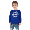 11162327570706847517_2048.jpeg Customizable Toddler Long Sleeve Tee, Kids Fashion, Personalized Gift, Birthday Outfit, Playtime Wear, Baby Shower