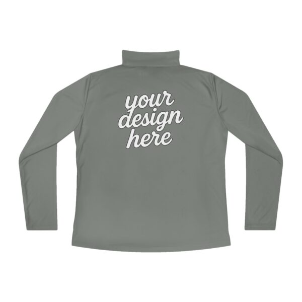 Ladies Quarter-Zip Pullover with Inspirational Quote, Cozy Activewear for Women, Perfect for Gifts, Workout, Casual Wear, Stylish Layering