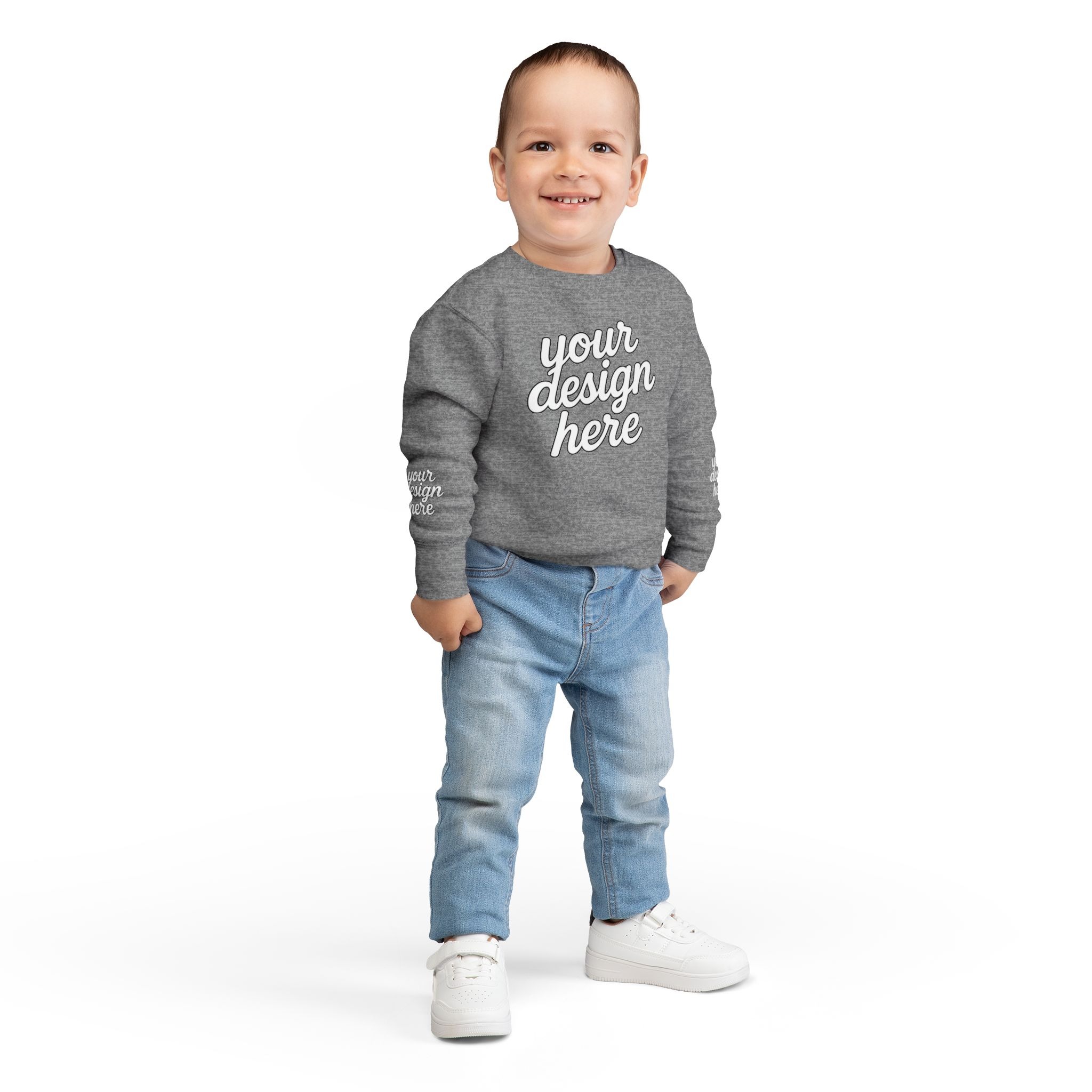 11395050440574530183_2048.jpeg Personalized Toddler Sweatshirt with Custom Design, Cute Kids Clothing, Birthday Gift, Baby Shower Present, Everyday Wear