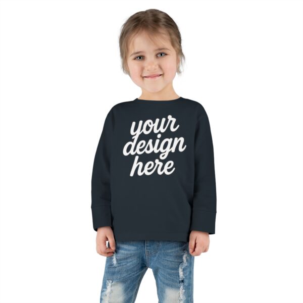 Customizable Toddler Long Sleeve Tee, Kids Fashion, Personalized Gift, Birthday Outfit, Playtime Wear, Baby Shower