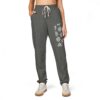 11545619675350854374_2048.jpeg Cozy Garment-Dyed Fleece Sweatpants with Floral Design, Comfy Lounge Pants, Perfect for Relaxation, Casual Wear, Home and Gift