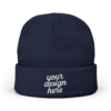 11587958243309371281_2048-1.webp Custom Embroidered Knit Beanie, Winter Beanie Hat, Personalized Gift, Cozy Hat, Stylish Headwear for Cold Weather