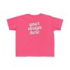 Toddler's Customizable Fine Jersey Tee - Cute Kids Shirt, Birthday Gift, Everyday Wear, Personalized Gift, Playdate Outfit