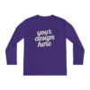 11639926591105661017_2048.webp Custom Youth Long Sleeve Tee for Active Kids, Personalized Athletic Shirt, Ideal for Sports, Birthdays, Gifts, Family Events