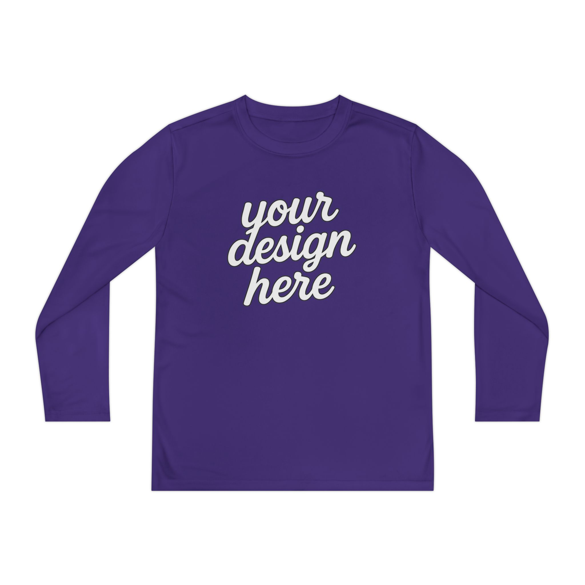 11639926591105661017_2048.webp Custom Youth Long Sleeve Tee for Active Kids, Personalized Athletic Shirt, Ideal for Sports, Birthdays, Gifts, Family Events