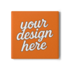 1173000809827638003_2048.webp Customizable Orange Ceramic Coaster, Stylish Drink Coaster, Personalized Gift, Home Bar Decor, Kitchen Accessory, Housewarming Gift