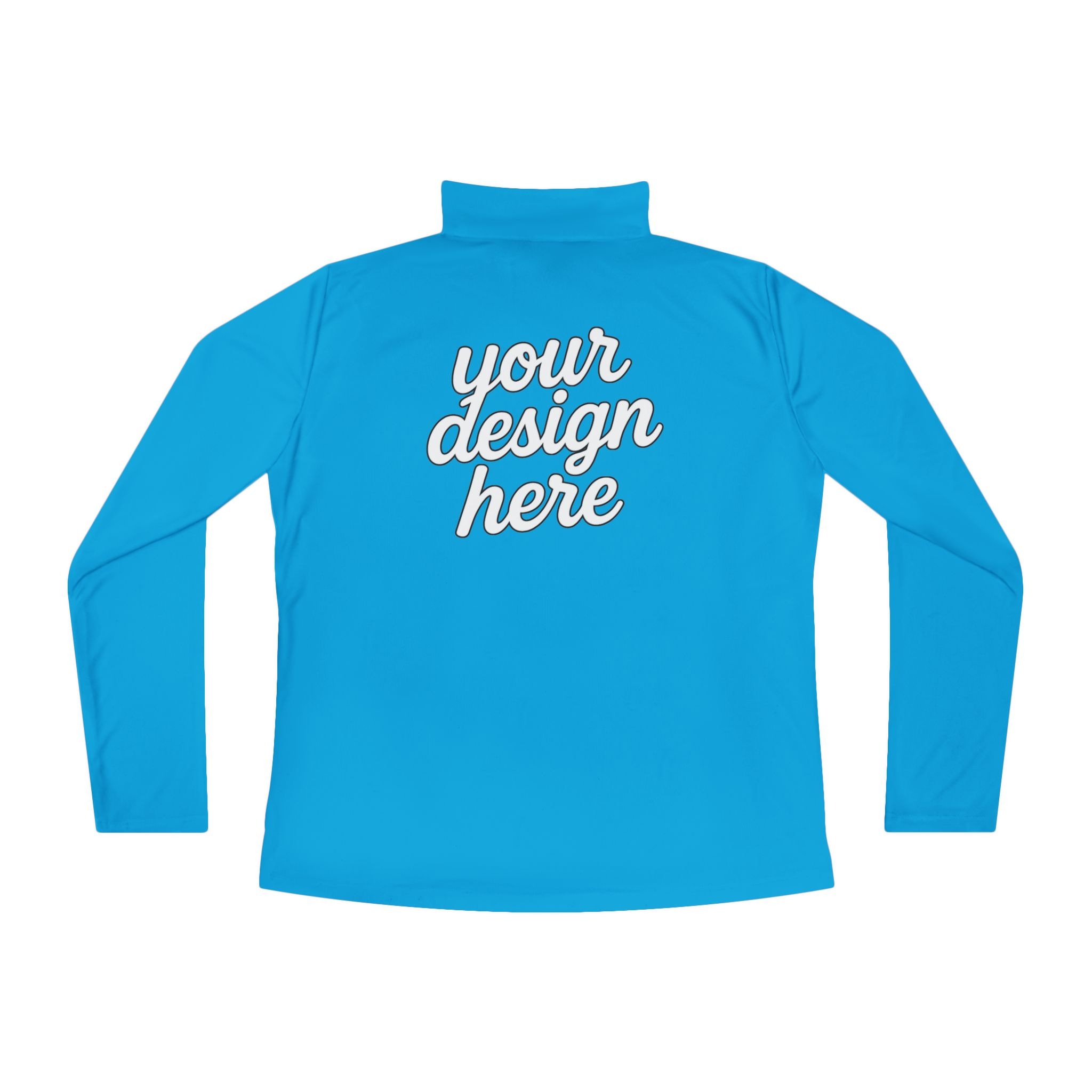11789295689702120951_2048.jpeg Ladies Quarter-Zip Pullover with Inspirational Quote, Cozy Activewear for Women, Perfect for Gifts, Workout, Casual Wear, Stylish Layering