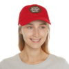 11895438728970852998_2048.webp Dad Hat with Custom Leather Patch, Personalized Gift for Dad, Casual Summer Hat, Adjustable Cap, Father's Day Gift, Gift for Him