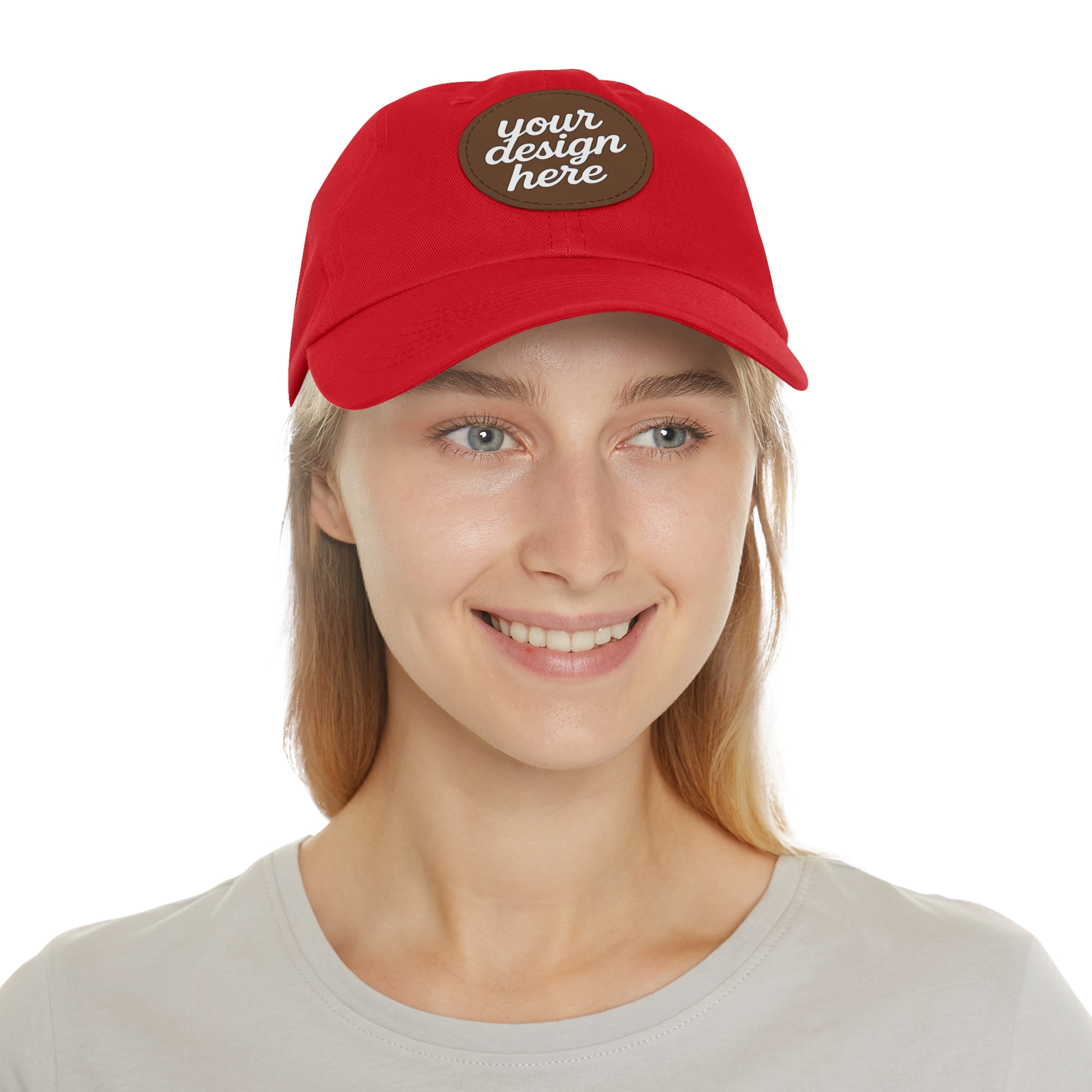 11895438728970852998_2048.webp Dad Hat with Custom Leather Patch, Personalized Gift for Dad, Casual Summer Hat, Adjustable Cap, Father's Day Gift, Gift for Him