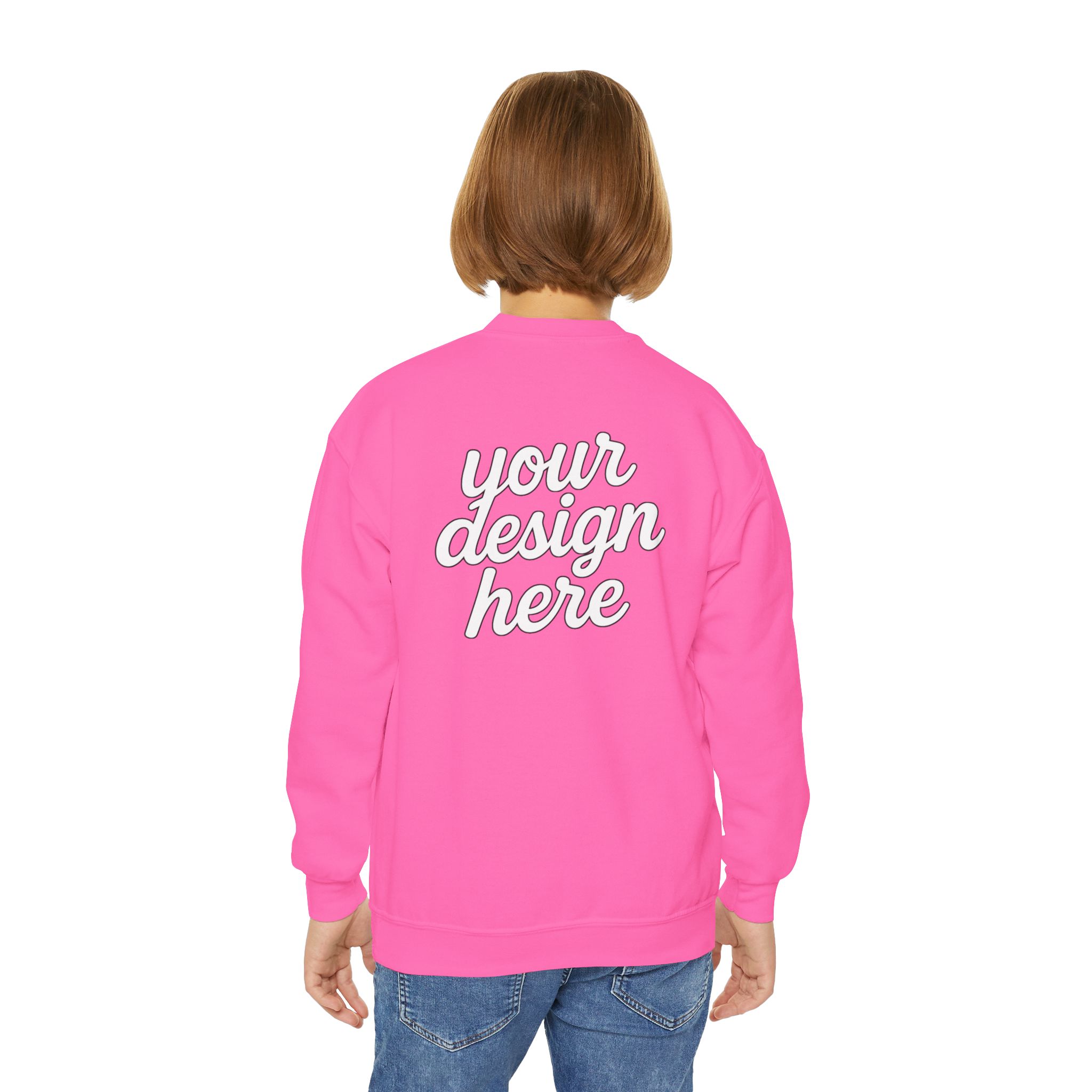 12043061053817927224_2048.jpeg Youth Crewneck Sweatshirt, Cozy Kids Fashion, Personalized Gift, Customizable Sweatshirt, Perfect for School, Casual Wear, Birthdays