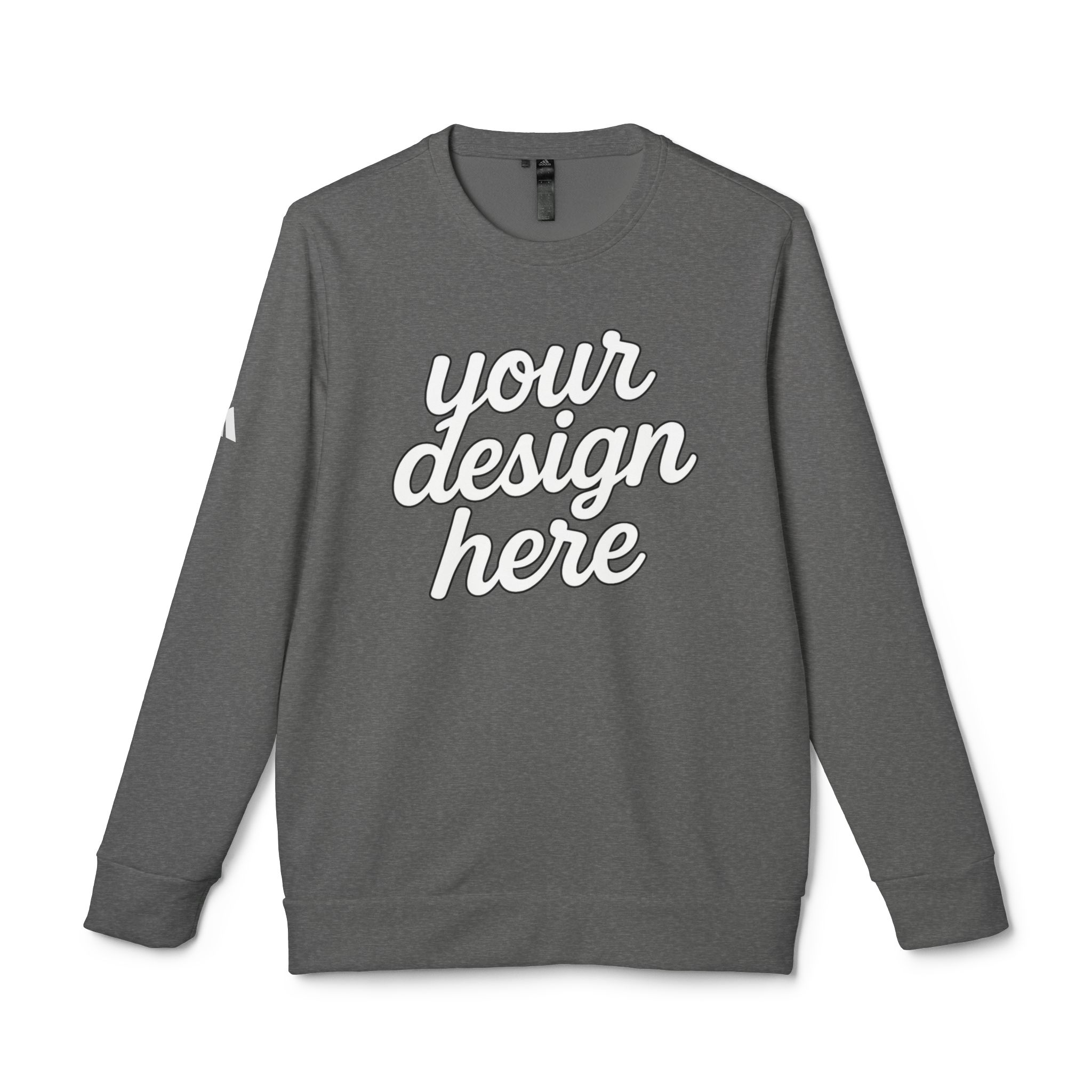 12373798657978015557_2048.jpeg Adidas Personalized Unisex Fleece Crewneck Sweatshirt, Cozy Gift, Custom Apparel, Fashion Layering, Winter Wardrobe Essential