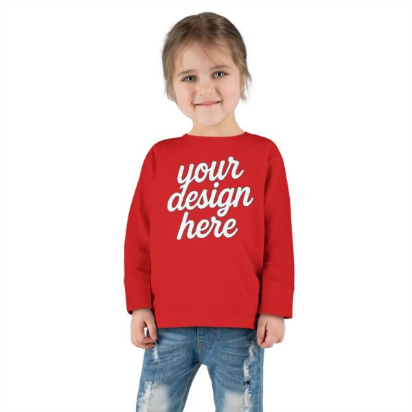 Customizable Toddler Long Sleeve Tee, Kids Fashion, Personalized Gift, Birthday Outfit, Playtime Wear, Baby Shower