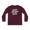 12588732863189726417_2048.webp Custom Youth Long Sleeve Tee for Active Kids, Personalized Athletic Shirt, Ideal for Sports, Birthdays, Gifts, Family Events
