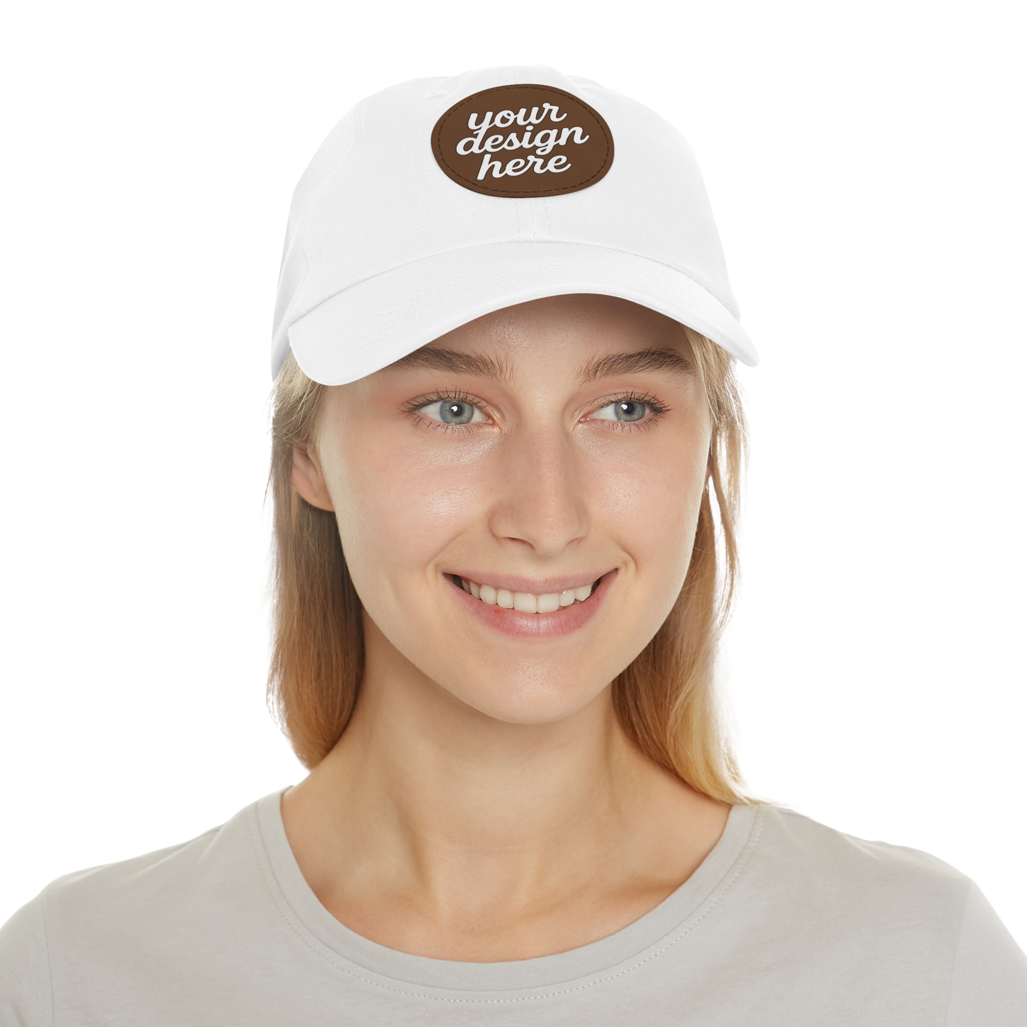 12663849912562518488_2048.webp Dad Hat with Custom Leather Patch, Personalized Gift for Dad, Casual Summer Hat, Adjustable Cap, Father's Day Gift, Gift for Him