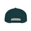 Snapback Hat - Stylish Flat Bill Cap for Adults with Classic Green Undervisor and Adjustable Closure