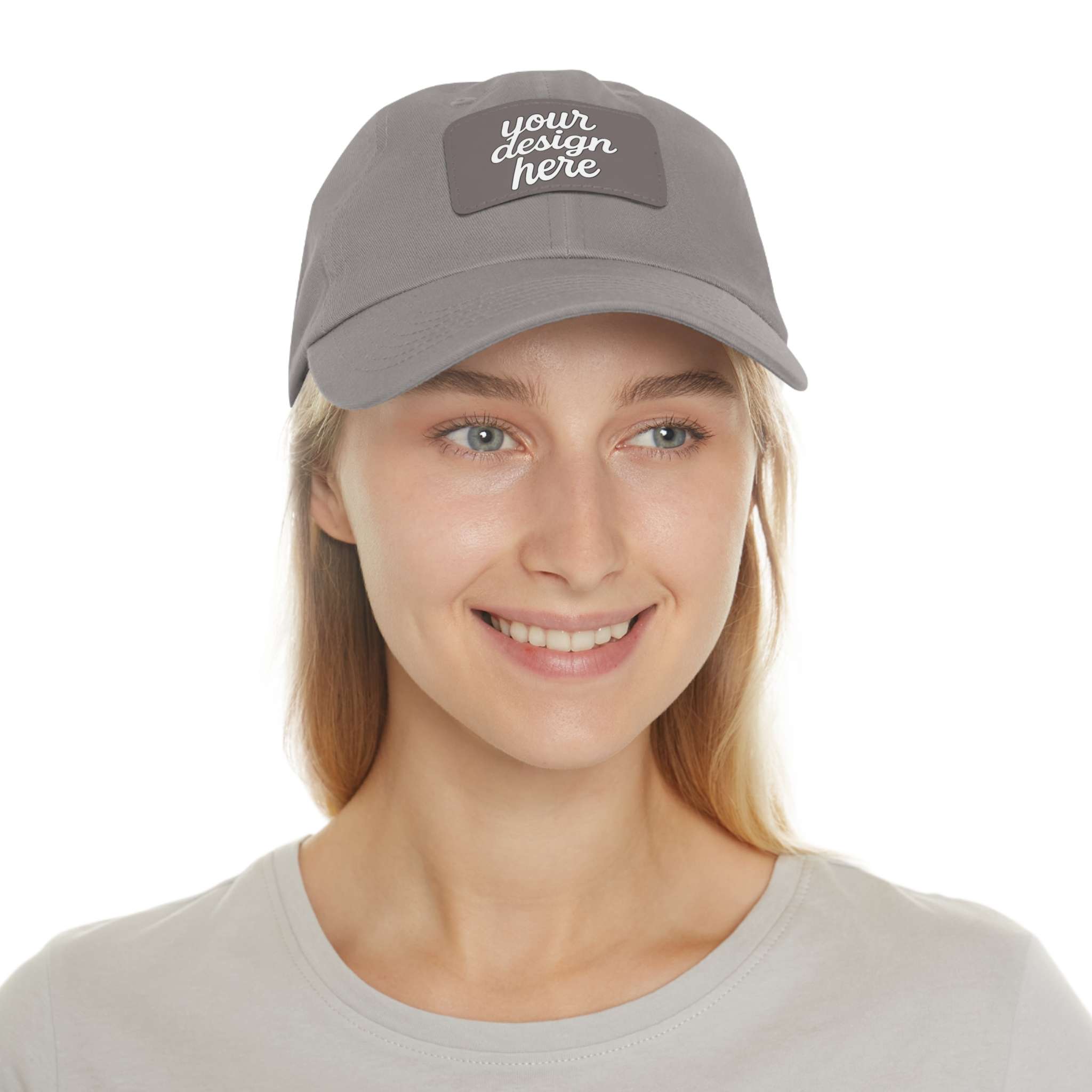 12961823374378026622_2048.jpeg Dad Hat Leather Patch