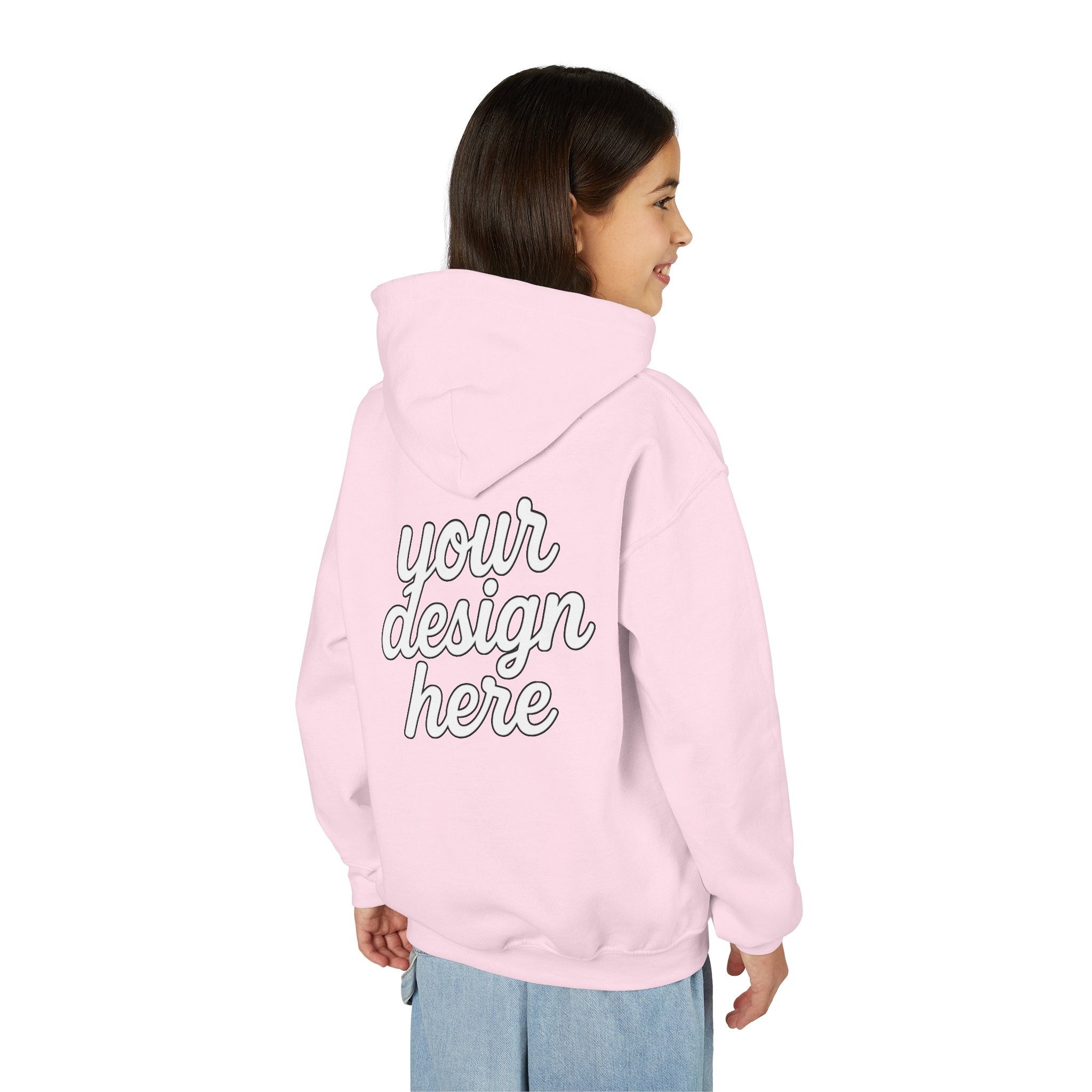Customizable Youth Hoodie with Stylish Text Design, Personalized Gift, Trendy Streetwear, Perfect for Birthdays, Festive Celebrations, [...]
