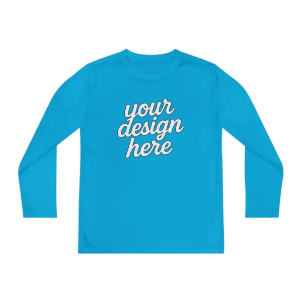 Custom Youth Long Sleeve Tee for Active Kids, Personalized Athletic Shirt, Ideal for Sports, Birthdays, Gifts, Family Events