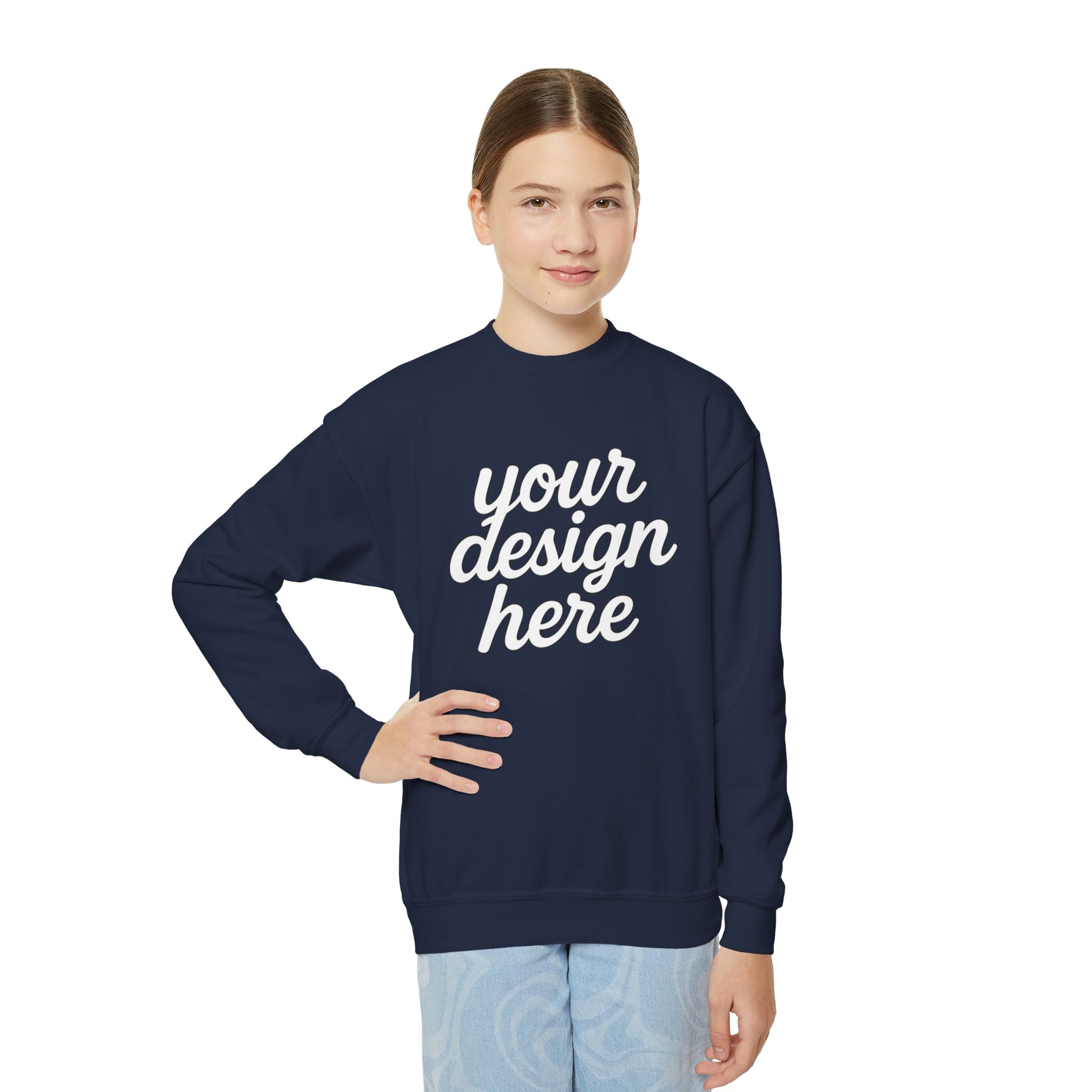13396105960736108855_2048.jpeg Youth Crewneck Sweatshirt, Cozy Kids Fashion, Personalized Gift, Customizable Sweatshirt, Perfect for School, Casual Wear, Birthdays