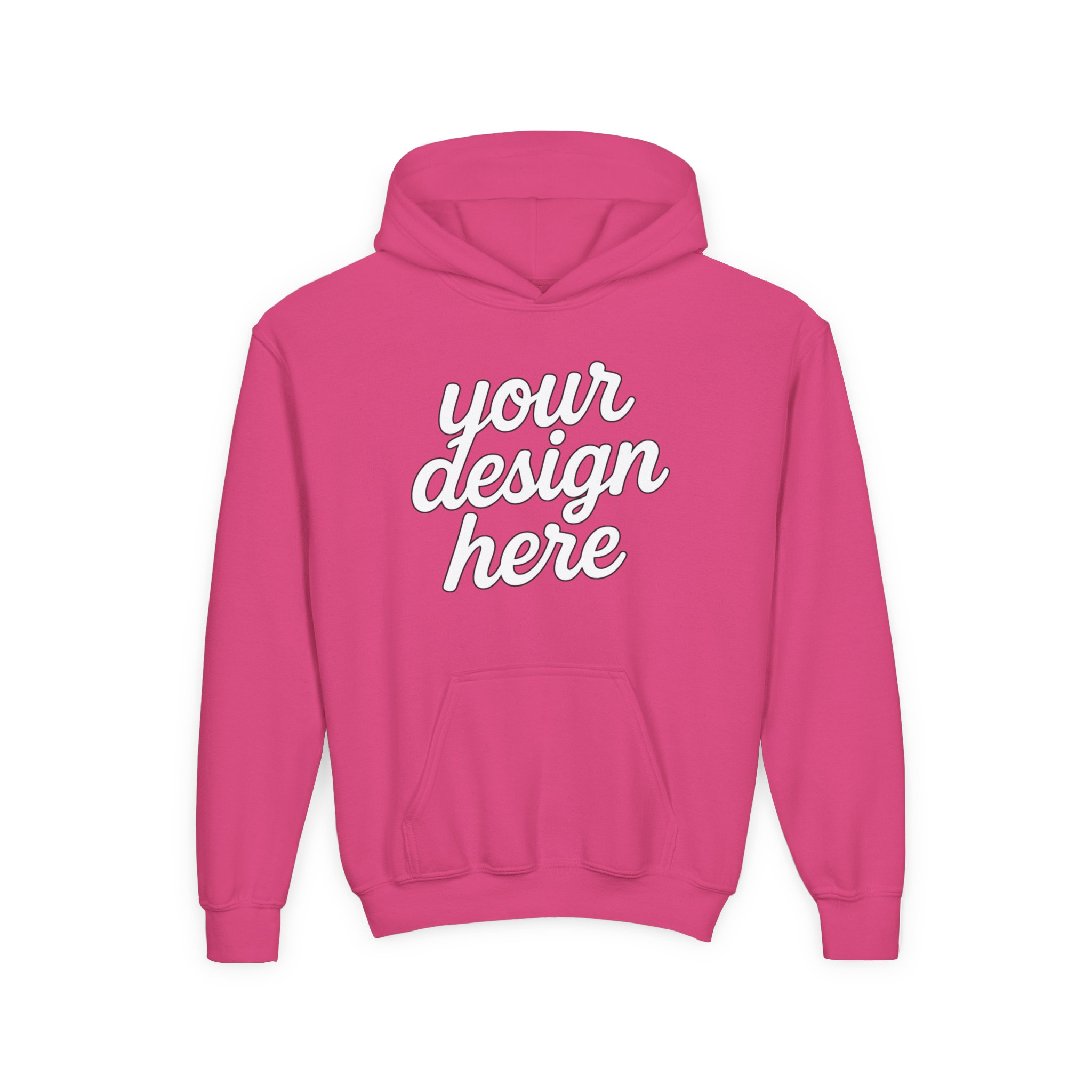 13475952594896386995_2048.webp Youth Customizable Hooded Sweatshirt - Perfect for Gifts, Birthday, School Events, Sports Teams, Casual Wear