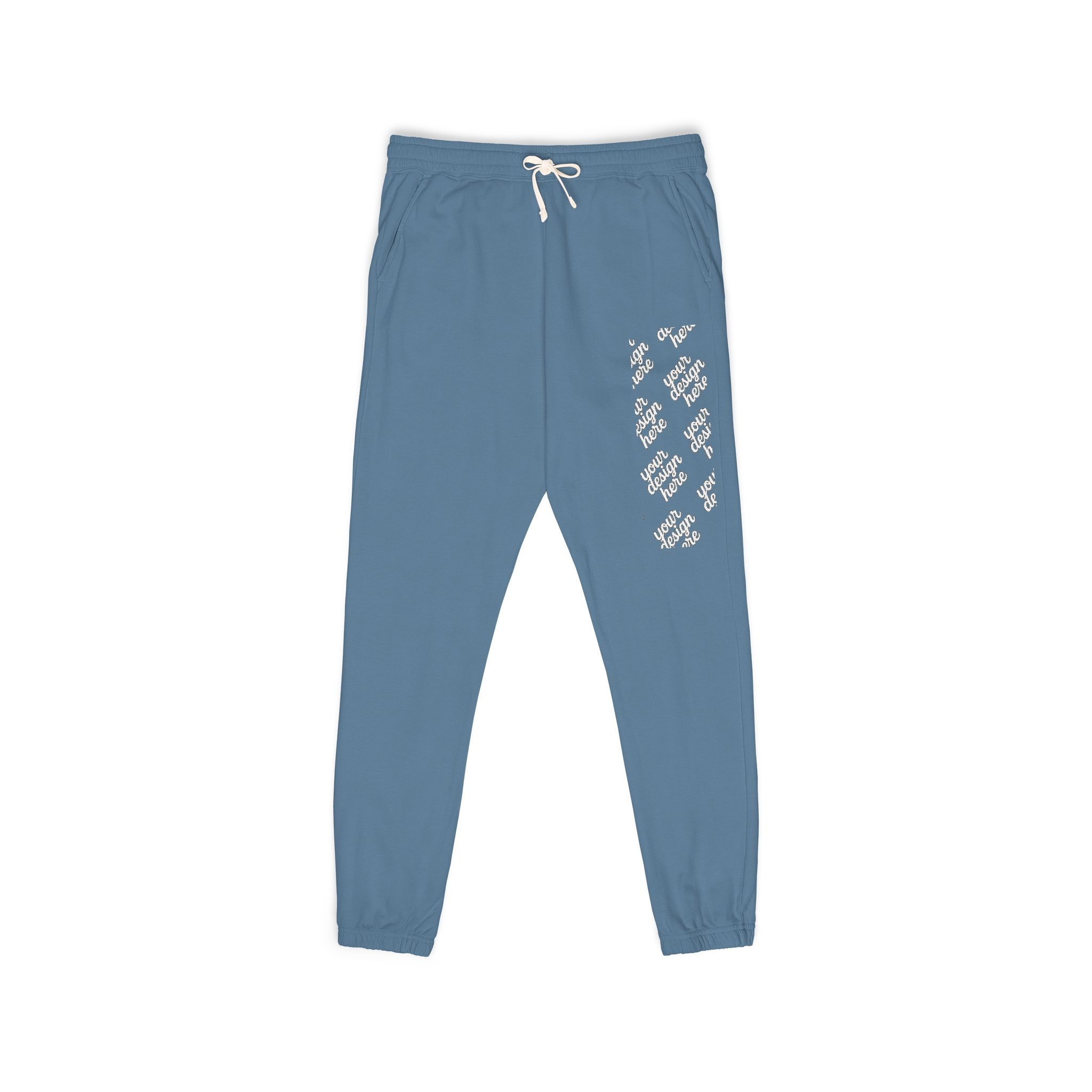 13521722492046084235_2048.jpeg Cozy Garment-Dyed Fleece Sweatpants with Floral Design, Comfy Lounge Pants, Perfect for Relaxation, Casual Wear, Home and Gift
