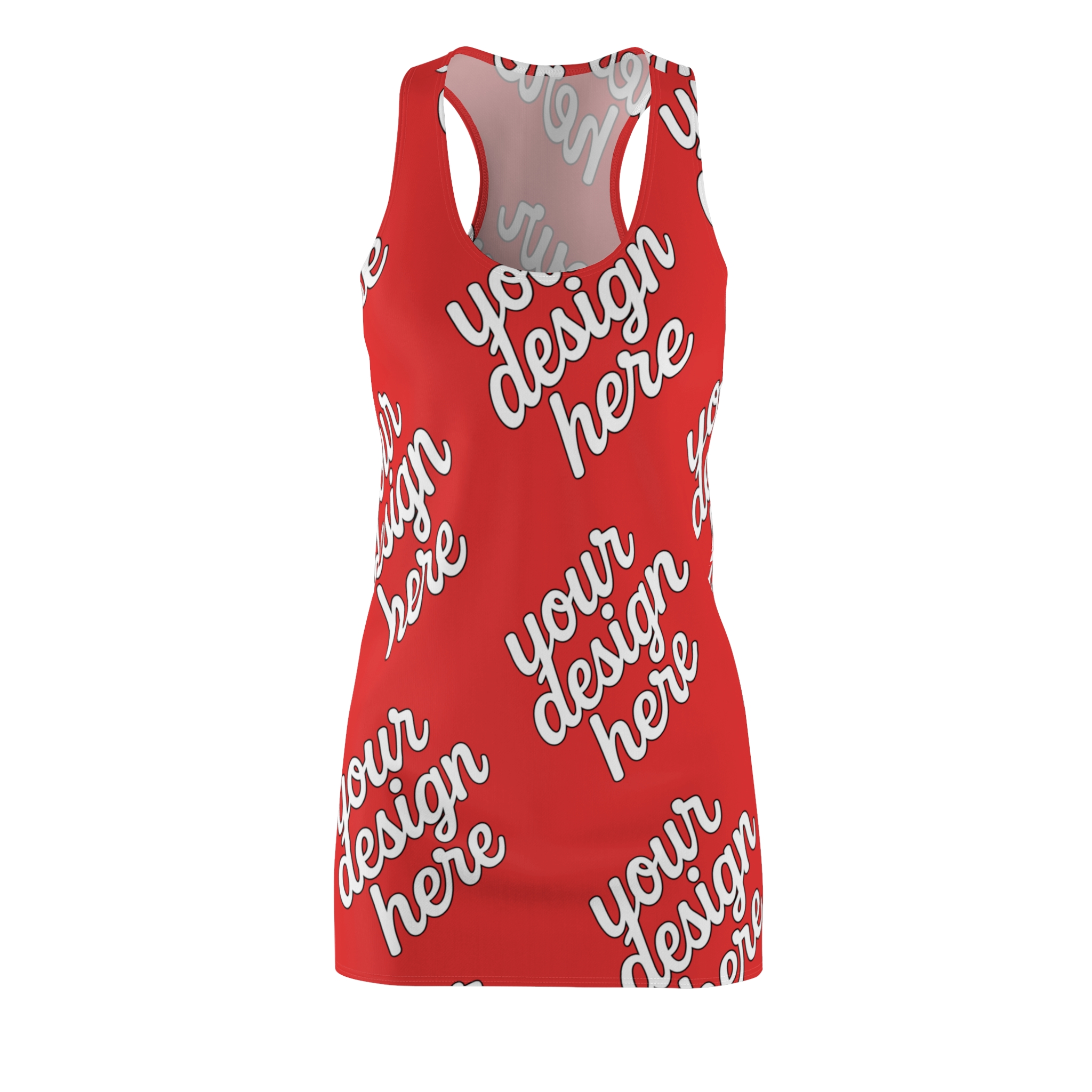 13588884070327954029_2048.jpeg Chic Customizable Racerback Dress, Summer Dress, Casual Wear, Gift for Her, Personalized Racerback Dress