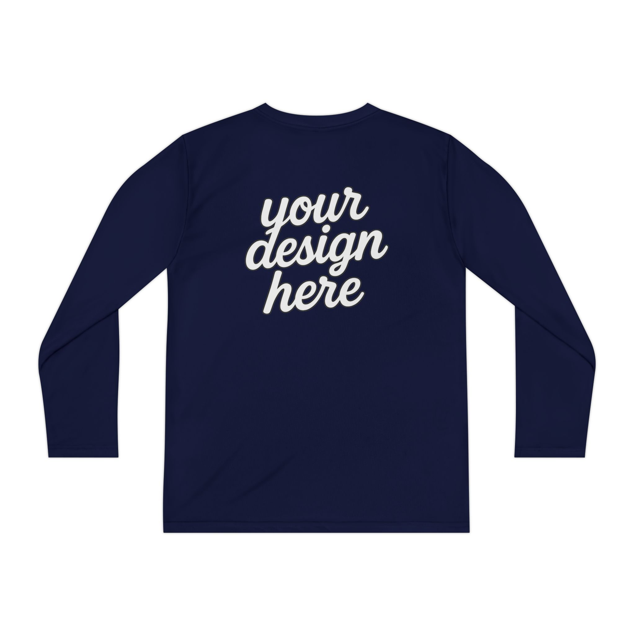 13711851227409100808_2048.webp Custom Youth Long Sleeve Tee for Active Kids, Personalized Athletic Shirt, Ideal for Sports, Birthdays, Gifts, Family Events
