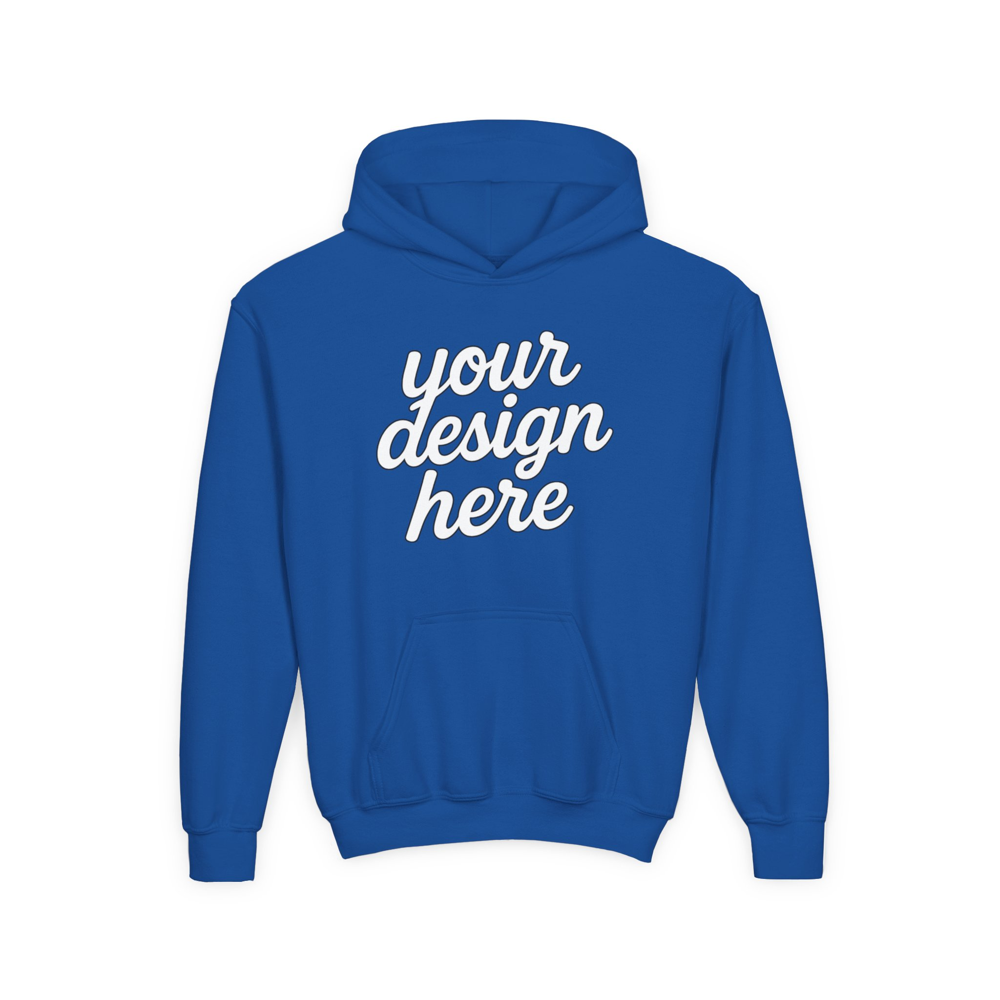 13872168925586865098_2048.webp Youth Customizable Hooded Sweatshirt - Perfect for Gifts, Birthday, School Events, Sports Teams, Casual Wear