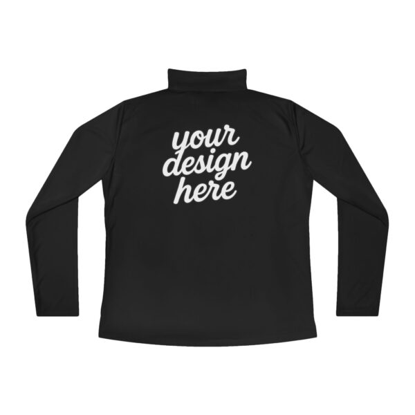 Ladies Quarter-Zip Pullover with Inspirational Quote, Cozy Activewear for Women, Perfect for Gifts, Workout, Casual Wear, Stylish Layering