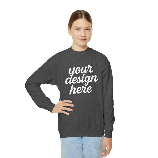 Youth Crewneck Sweatshirt, Cozy Kids Fashion, Personalized Gift, Customizable Sweatshirt, Perfect for School, Casual Wear, Birthdays