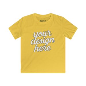 Kids Softstyle Tee - Lightweight and Cozy T-Shirt for Little Ones - Perfect for Play, School, and Special Occasions