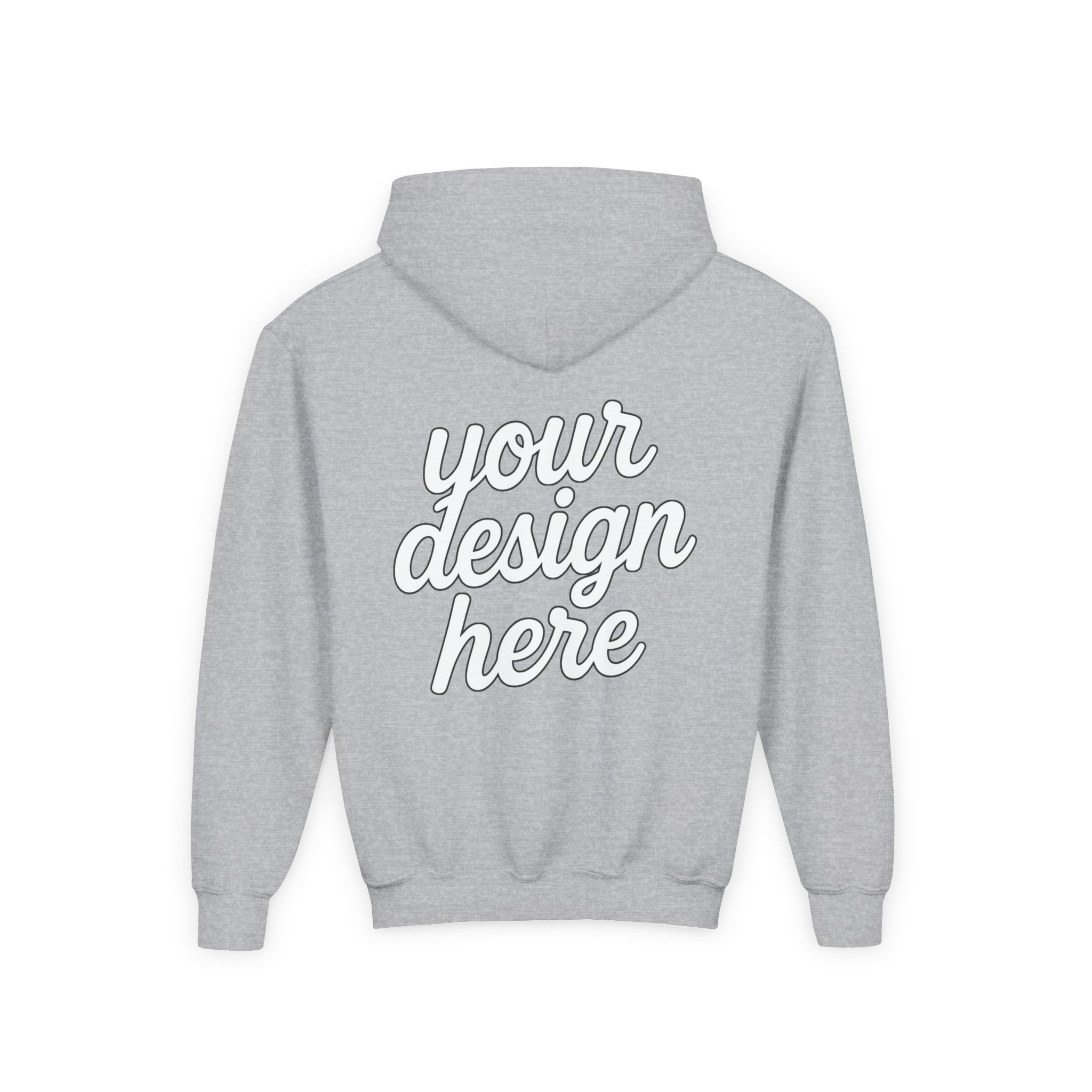 14379270532541065888_2048.webp Youth Customizable Hooded Sweatshirt - Perfect for Gifts, Birthday, School Events, Sports Teams, Casual Wear