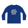 14656104396034889938_2048.webp Custom Youth Long Sleeve Tee for Active Kids, Personalized Athletic Shirt, Ideal for Sports, Birthdays, Gifts, Family Events