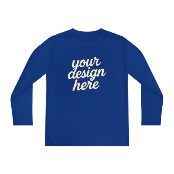 Custom Youth Long Sleeve Tee for Active Kids, Personalized Athletic Shirt, Ideal for Sports, Birthdays, Gifts, Family Events