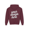 14788997132943395277_2048.webp Youth Customizable Hooded Sweatshirt - Perfect for Gifts, Birthday, School Events, Sports Teams, Casual Wear