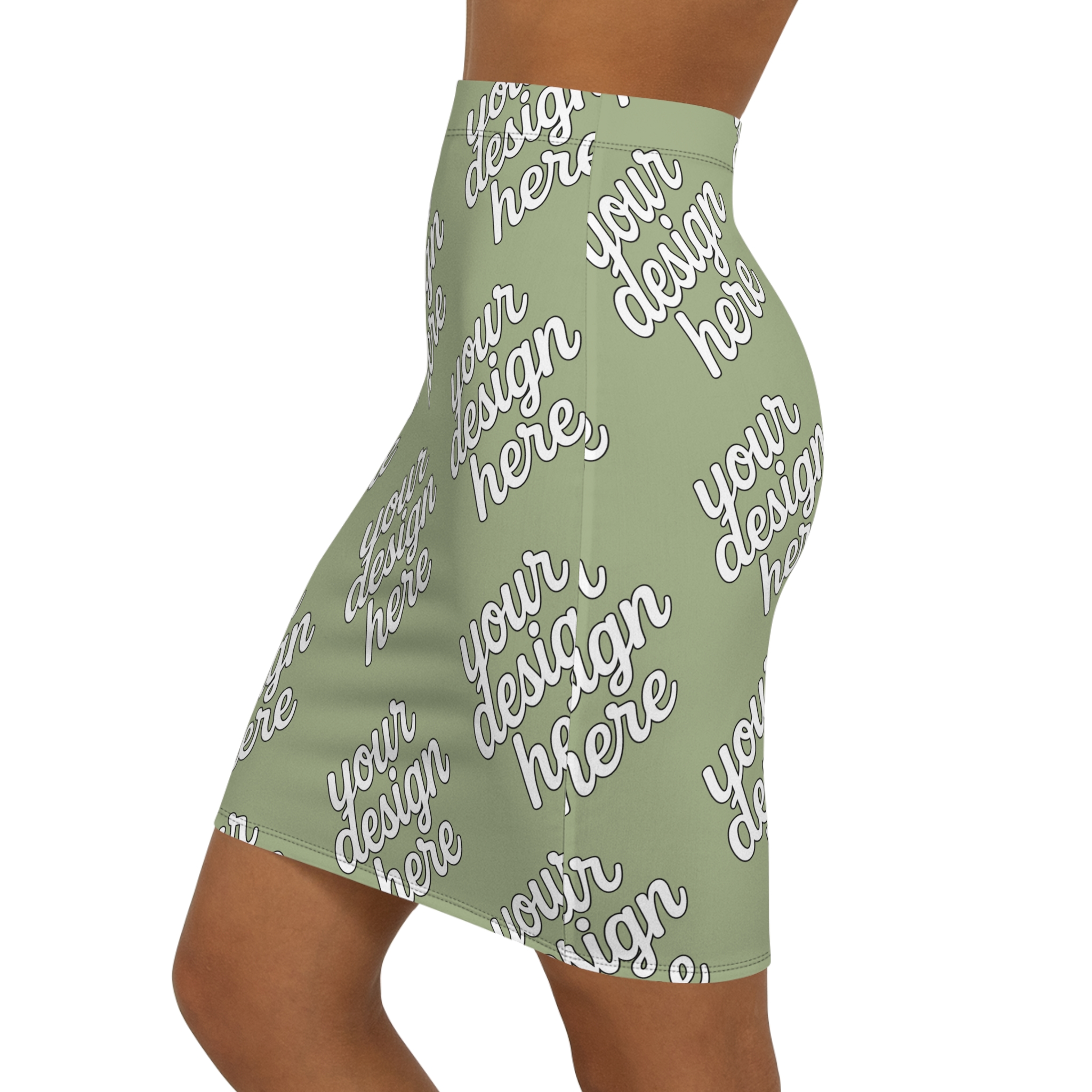 14863360454508912633_2048.jpeg Customizable Women's Mid-Waist Pencil Skirt, Stylish Office Wear, Casual Outing Skirt, Trendy Pencil Skirt, Personalized Fashion