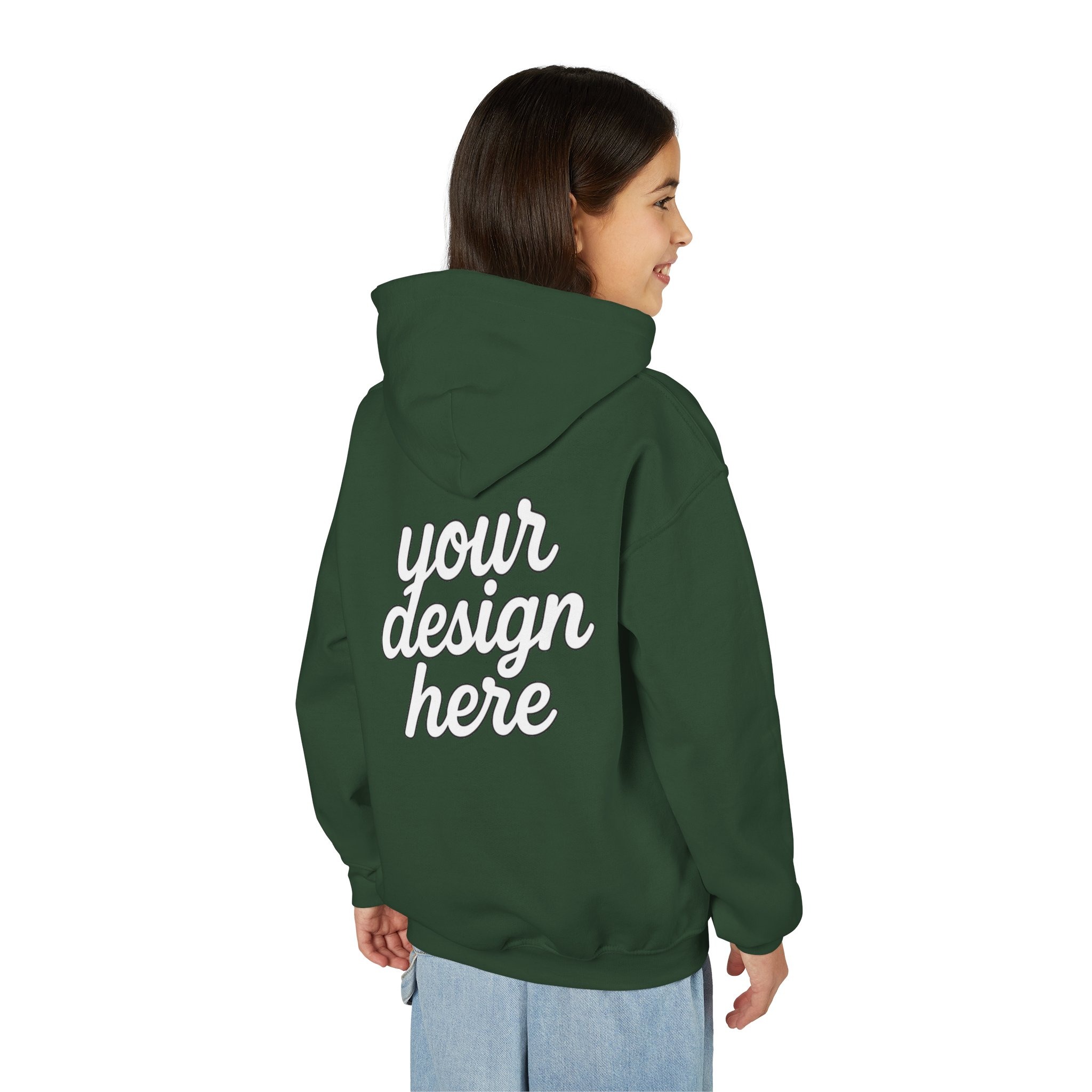 Customizable Youth Hoodie with Stylish Text Design, Personalized Gift, Trendy Streetwear, Perfect for Birthdays, Festive Celebrations, [...]