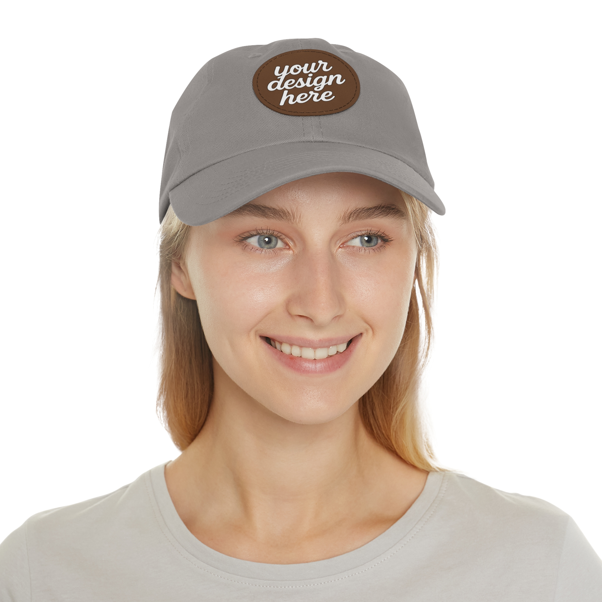 1519525431059413746_2048.webp Dad Hat with Custom Leather Patch, Personalized Gift for Dad, Casual Summer Hat, Adjustable Cap, Father's Day Gift, Gift for Him