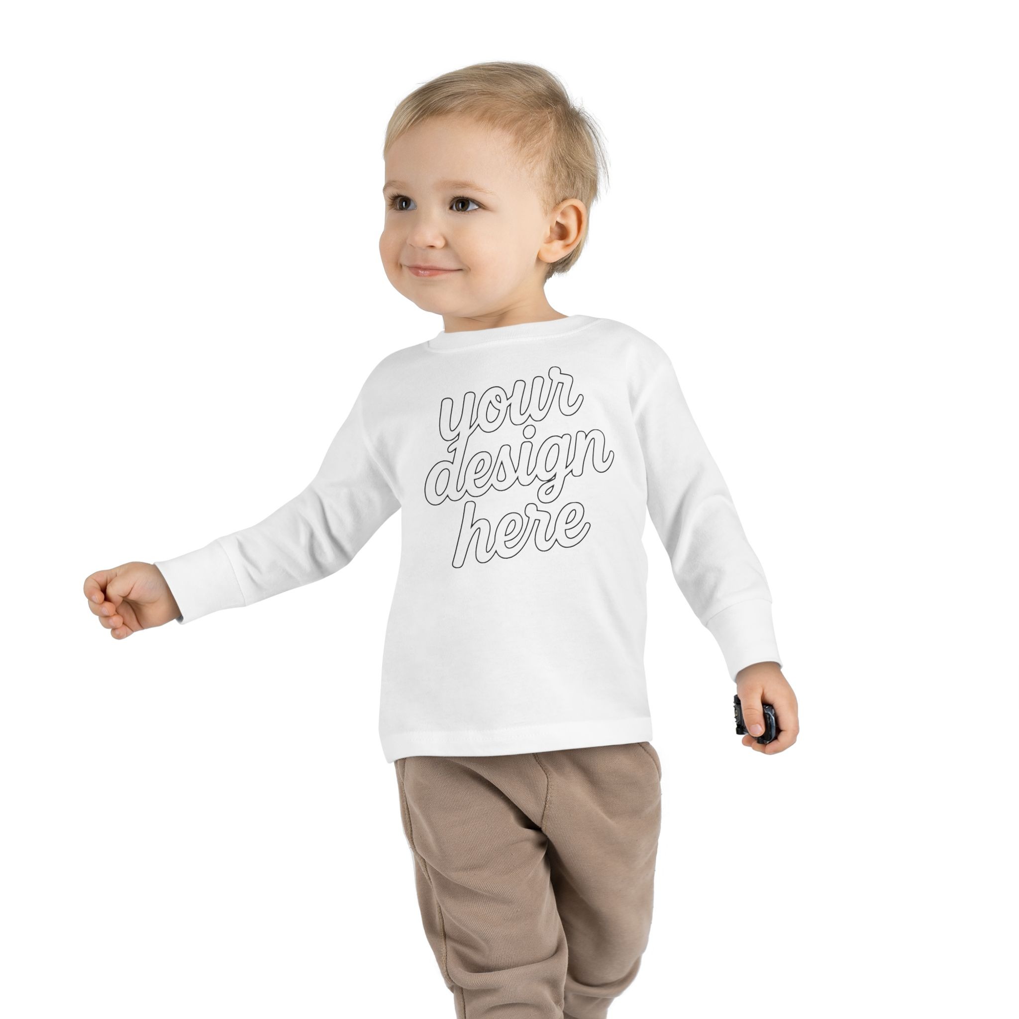 15267304538280050265_2048.jpeg Customizable Toddler Long Sleeve Tee, Kids Fashion, Personalized Gift, Birthday Outfit, Playtime Wear, Baby Shower