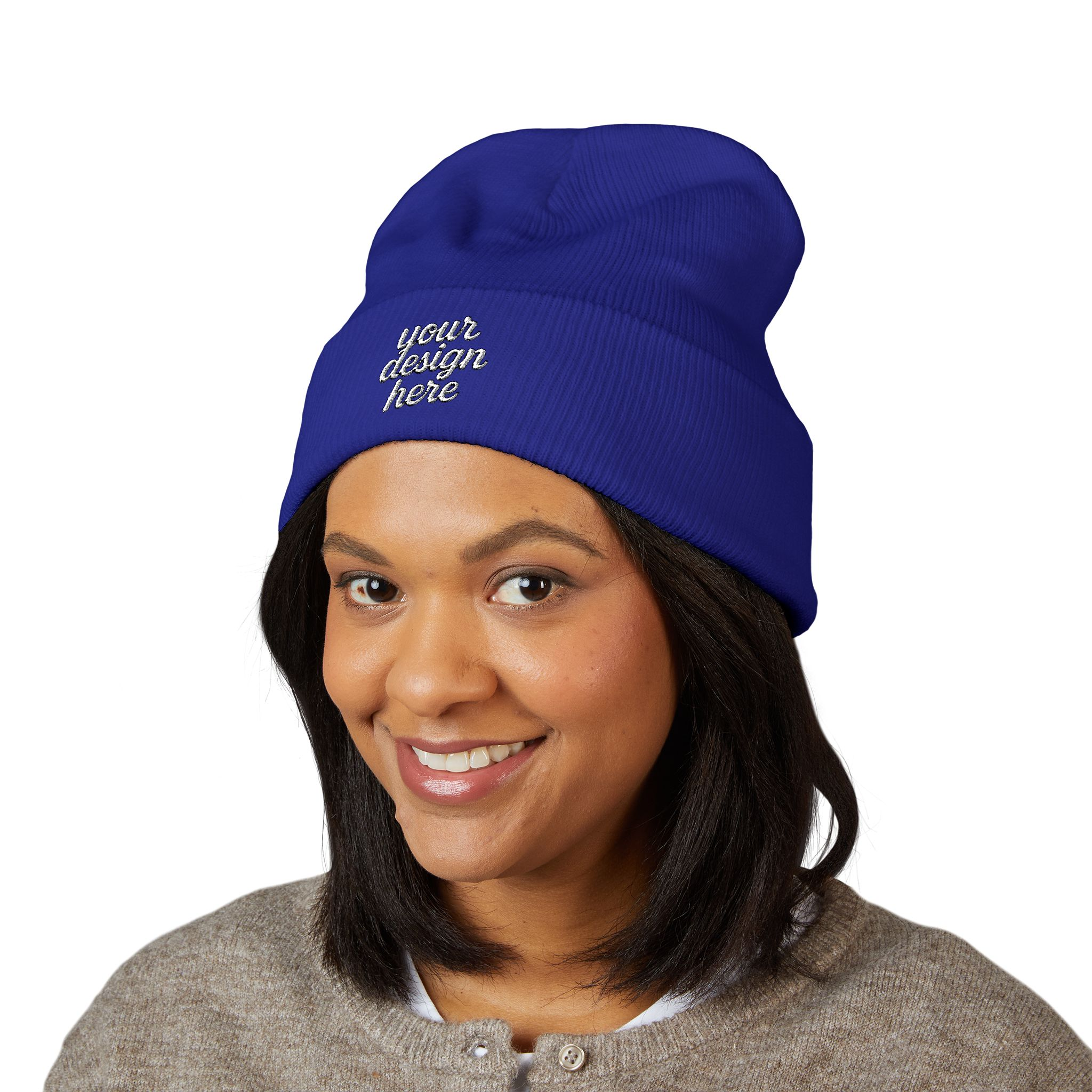 15310175226319261017_2048.webp Embroidered Classic Cuffed Beanie for Cozy Winter Days, Fashion Accessories, Gifts for Him/Her, Outdoor Activities, Casual Style