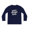 15327966278000082666_2048.webp Custom Youth Long Sleeve Tee for Active Kids, Personalized Athletic Shirt, Ideal for Sports, Birthdays, Gifts, Family Events