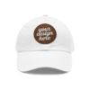 15390298275420137822_2048.webp Dad Hat with Custom Leather Patch, Personalized Gift for Dad, Casual Summer Hat, Adjustable Cap, Father's Day Gift, Gift for Him