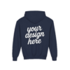 15946999411661773358_2048.webp Youth Customizable Hooded Sweatshirt - Perfect for Gifts, Birthday, School Events, Sports Teams, Casual Wear
