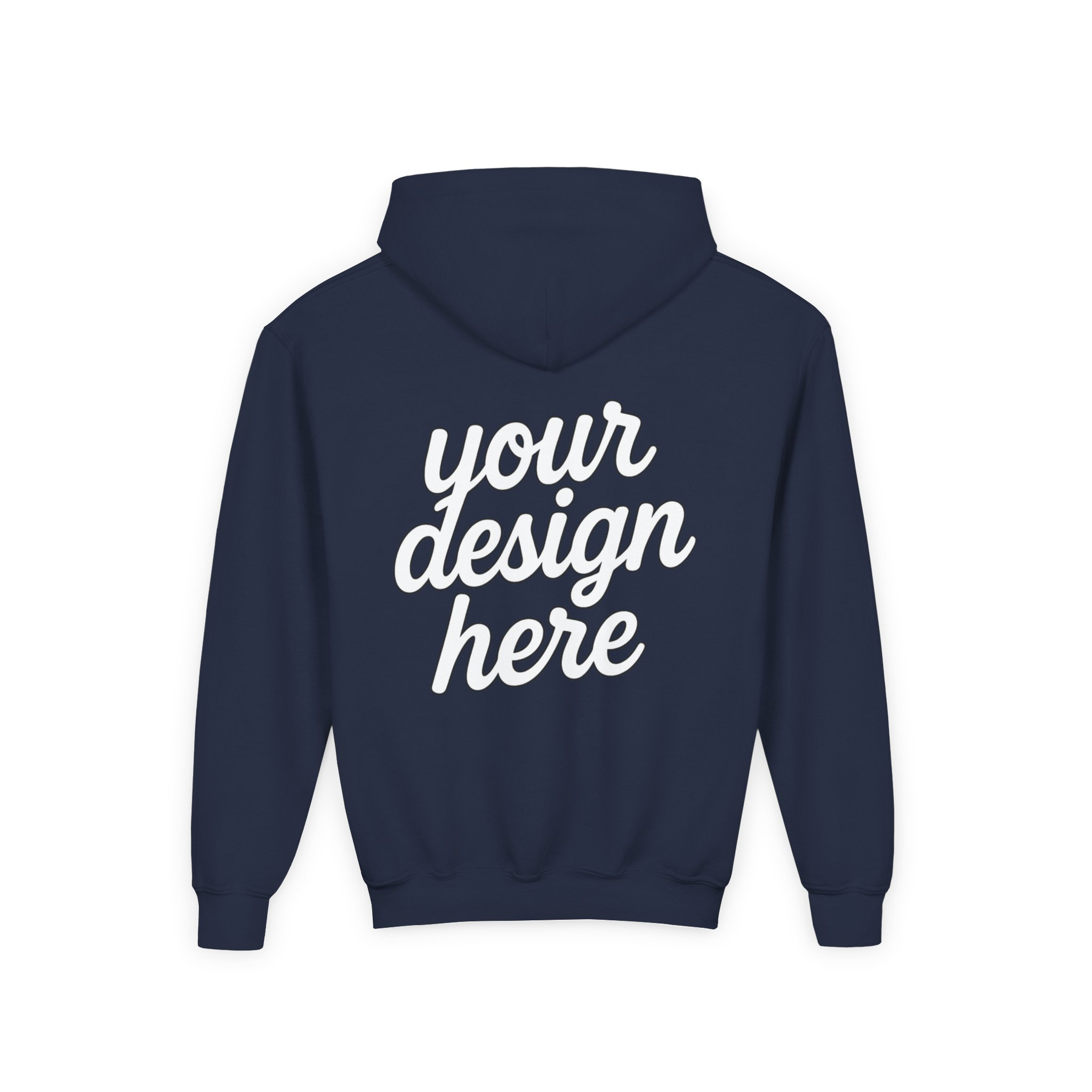 15946999411661773358_2048.webp Youth Customizable Hooded Sweatshirt - Perfect for Gifts, Birthday, School Events, Sports Teams, Casual Wear