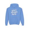 Customizable Youth Hoodie with Stylish Text Design, Personalized Gift, Trendy Streetwear, Perfect for Birthdays, Festive Celebrations, [...]